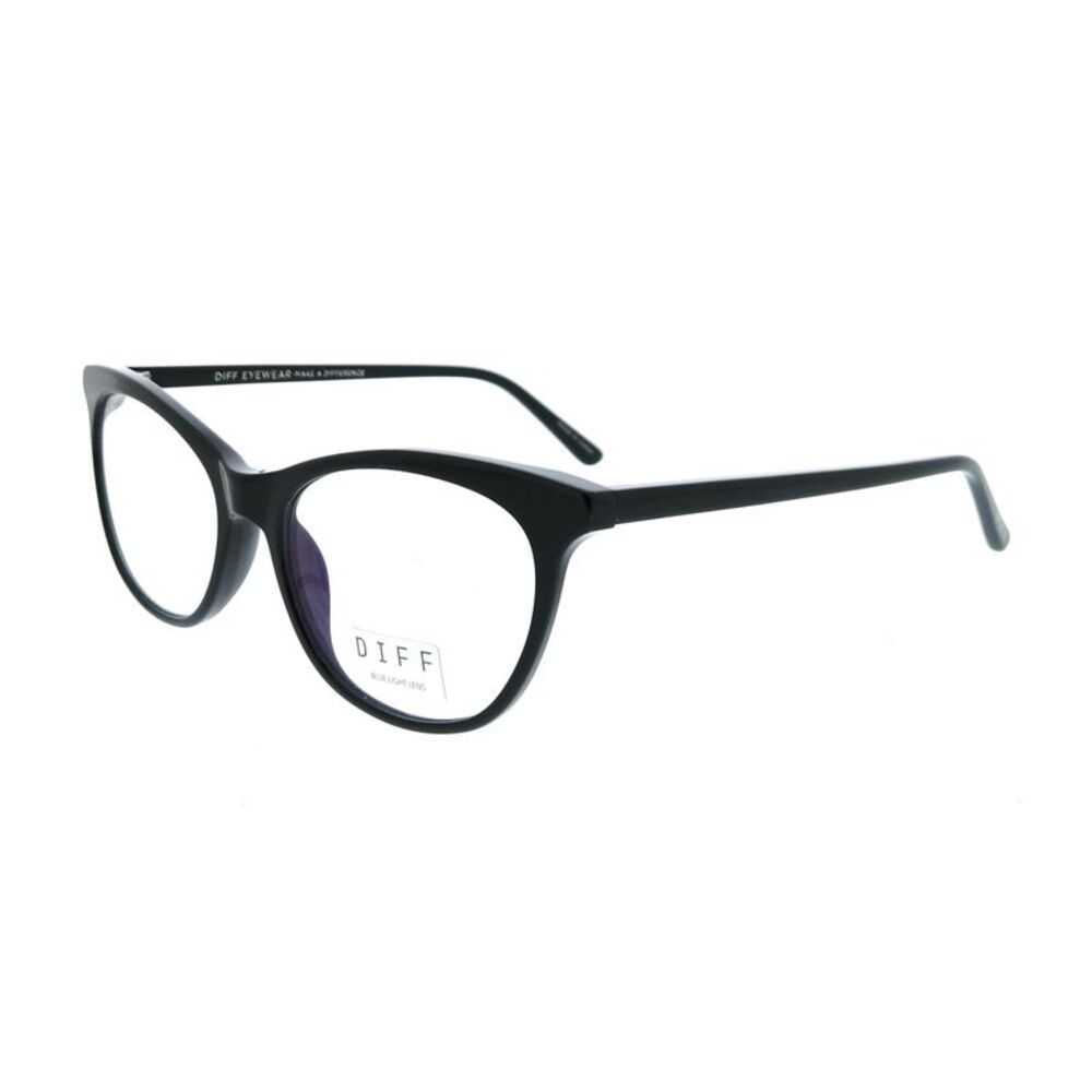Diff VDFJADE510BLA Black Cat Eye Womens Optical Frames